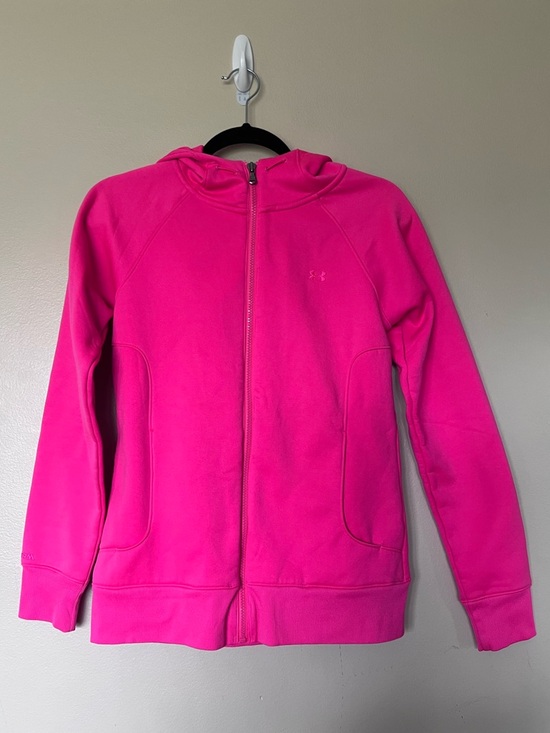 Under Armour Tops - Under Armour Bright Pink Full-Zip Hoodie